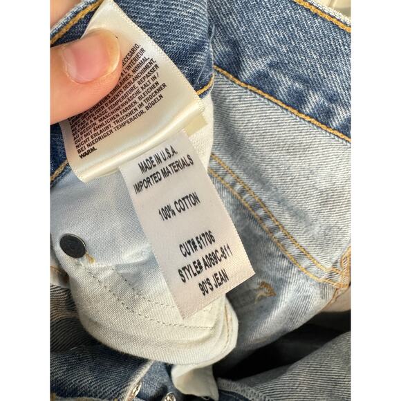 AGOLDE 90's Mid Rise Loose Fit in Fall Out EUC Size 28 $198 MSRP - Picture 11 of 12